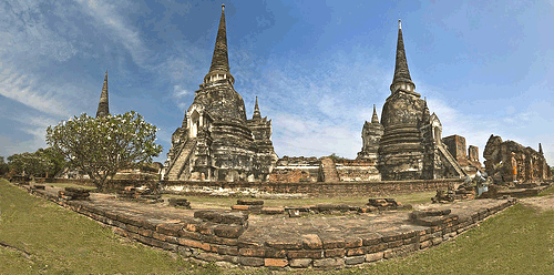 La antigua ciudad de Ayutthaya