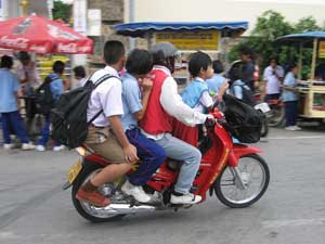 una moto en Hua Hin