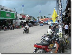 Una calle de Thong Sala