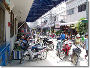 Una calle de Thong Sala