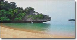 playa en la isla Pak Bia cerca krabi